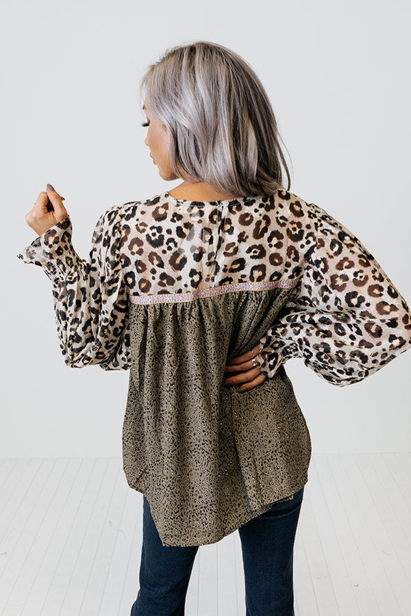 Spice Divine Shift Top In Sage Image - 4