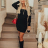 Autumn Affair Sweater Dress In Black Image - 1