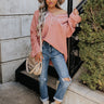 Autumn Affair Knit Sweater In Blush Image - 1