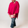 Cocoa Mood Shift Sweater In Hot Pink Curves Image - 1