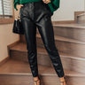 The Haynes High Waist Faux Leather Pants Image - 1