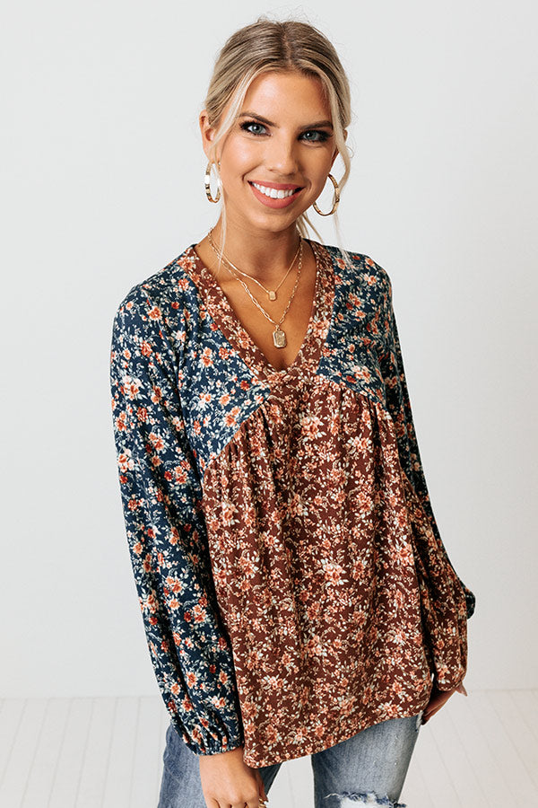 Shower With Love Floral Babydoll Top Image - 2