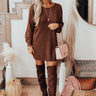 Deer Valley Resort Sweater Dress In Chocolate Image - 1