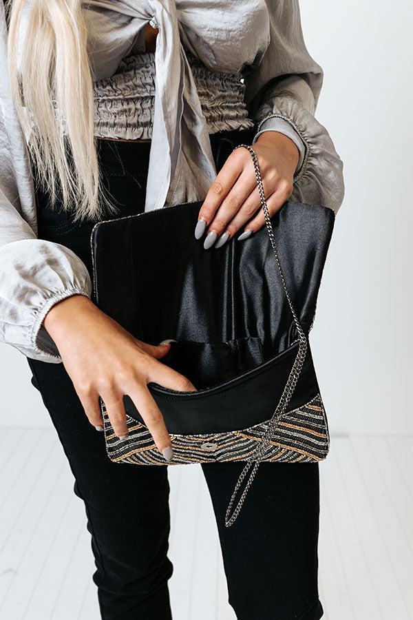 Letter Of Love Beaded Clutch Image - 3