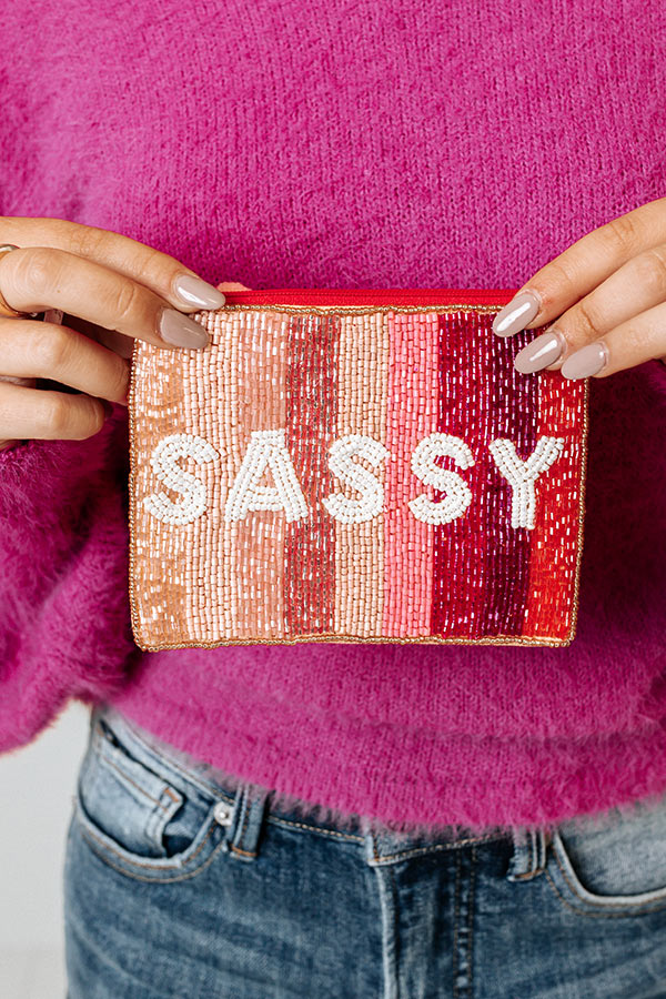 Sassy Beaded Pouch Image - 4
