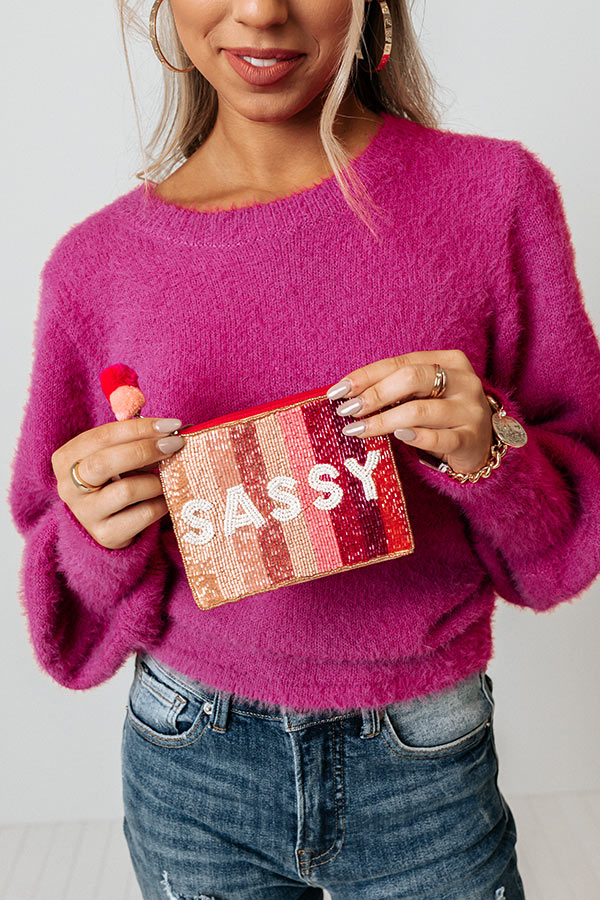 Sassy Beaded Pouch Image - 1