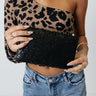 Shine On Sequin Clutch In Black Image - 1