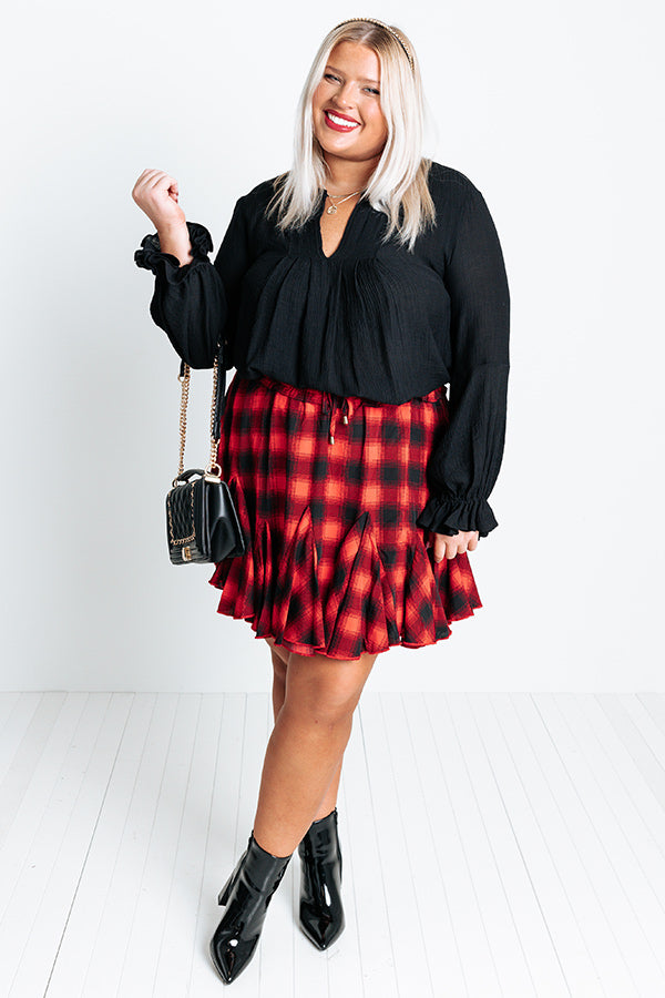 Santa Cruz Chic Shift Top In Black Curves Image - 2