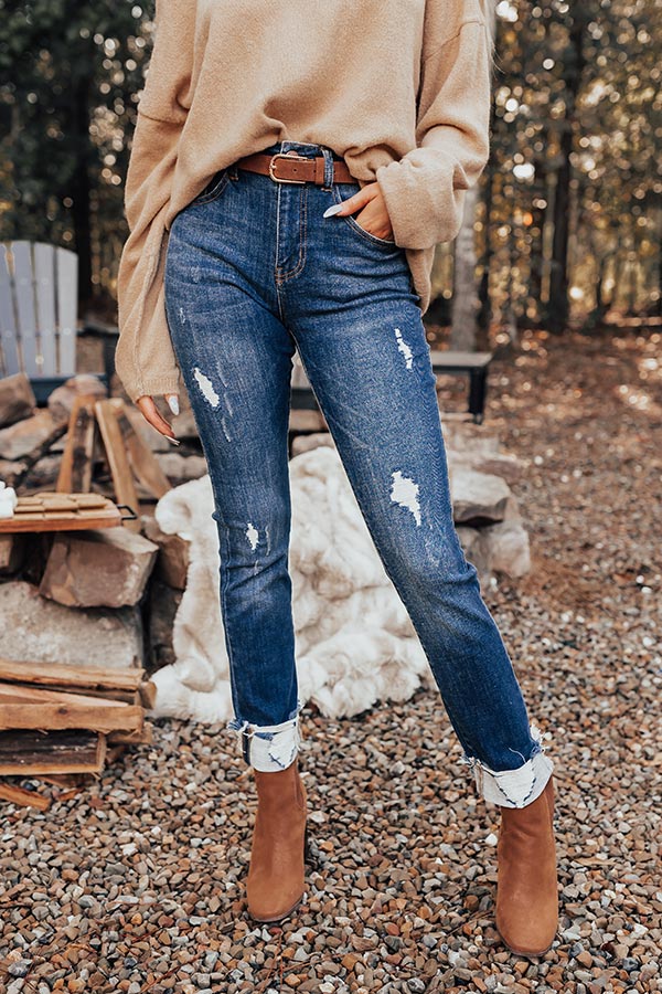 Risen The Buxton Midrise Distressed Ankle Skinny Image - 1