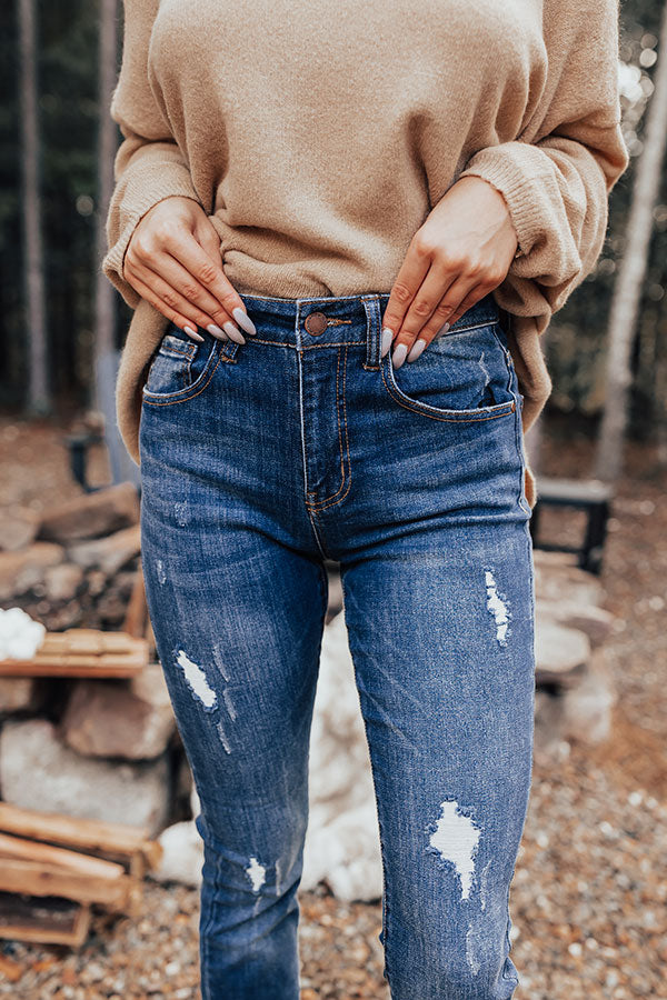 Risen The Buxton Midrise Distressed Ankle Skinny Image - 2