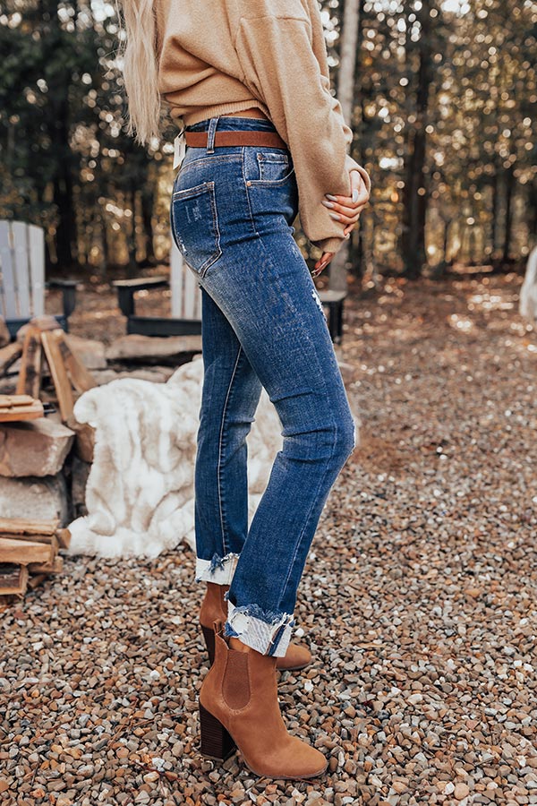 Risen The Buxton Midrise Distressed Ankle Skinny Image - 3