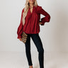 Santa Cruz Chic Shift Top In Wine Image - 1