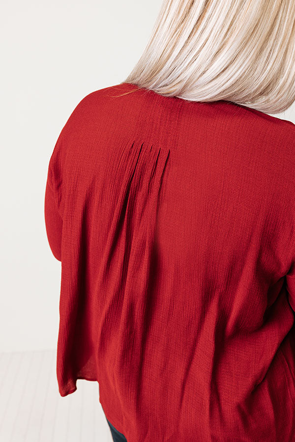 Santa Cruz Chic Shift Top In Wine Curves Image - 4