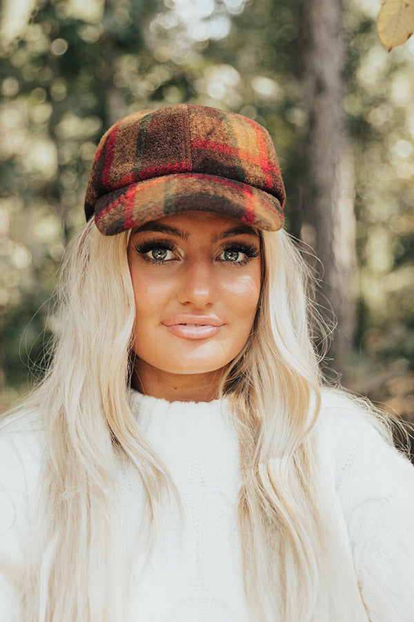 Winter Views Plaid Baseball Cap Image - 1