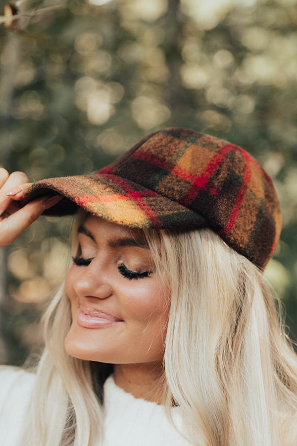 Winter Views Plaid Baseball Cap Image - 4
