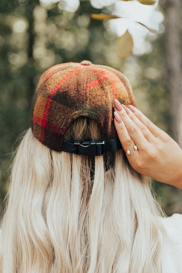 Winter Views Plaid Baseball Cap Image - 5