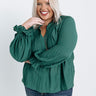 Santa Cruz Chic Shift Top In Hunter Green Curves Image - 1