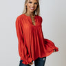 Santa Cruz Chic Shift Top In Tangerine Image - 1