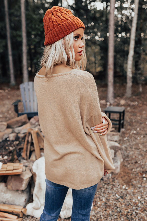 Simply At Ease Shift Sweater In Beige Image - 4