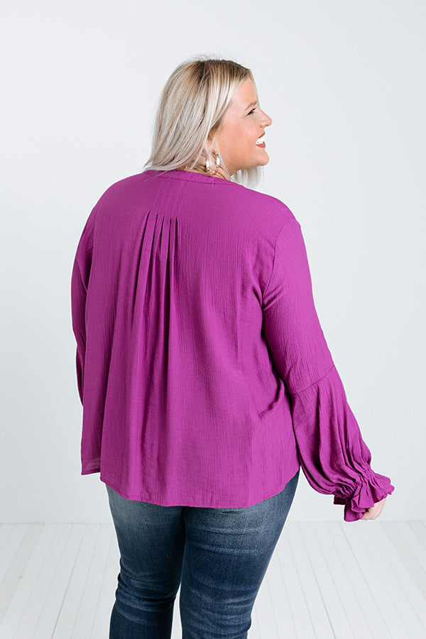Santa Cruz Chic Shift Top In Orchid Curves Image - 4
