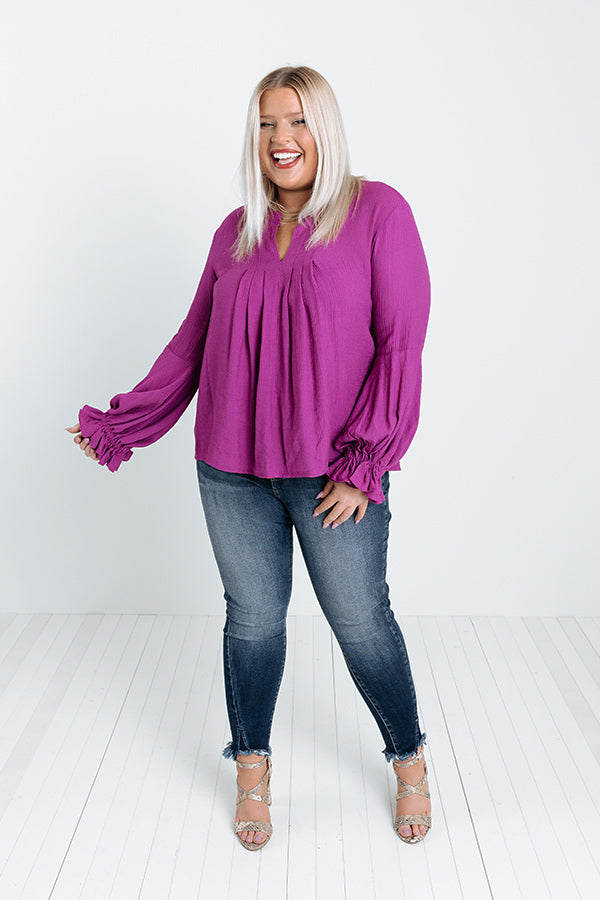 Santa Cruz Chic Shift Top In Orchid Curves Image - 1