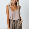 Gorgeous Dreamer Shift Top In Taupe Image - 1