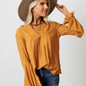 Santa Cruz Chic Shift Top In Golden Honey Image - 1