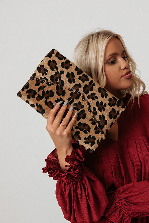 Living Like Bradshaw Leopard Clutch Image - 2