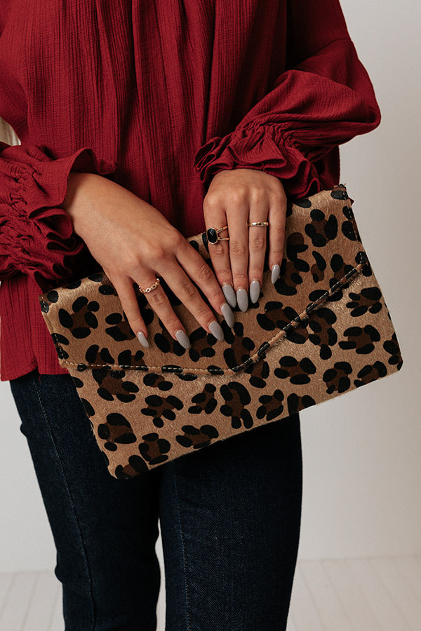 Living Like Bradshaw Leopard Clutch Image - 1
