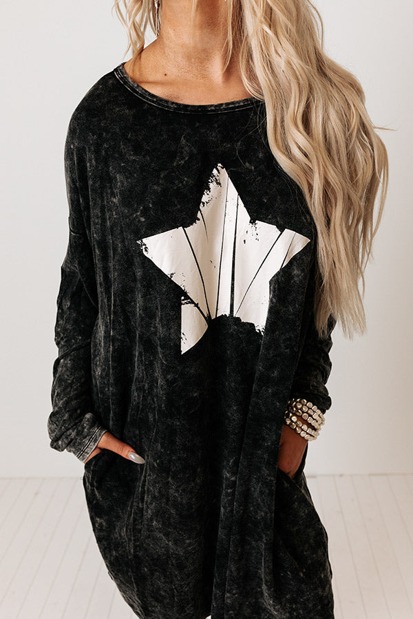 Up Til Dawn T-Shirt Dress Image - 4