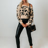 Please And Thanks Leopard Sweater Image - 1