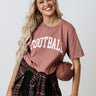 Football Graphic Tee In Blush Image - 1