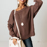 Mind Your Manners Knit Sweater In Hazelnut Image - 1