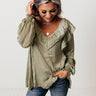 Soho Sweetness Shift Top In Sage Image - 1