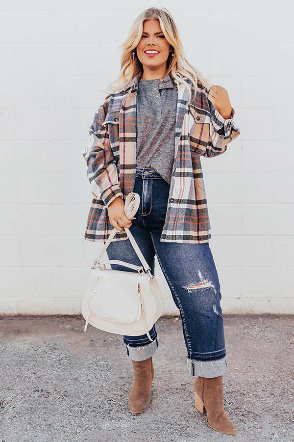 Mirror Image Shift Top In Dark Grey Curves Image - 5