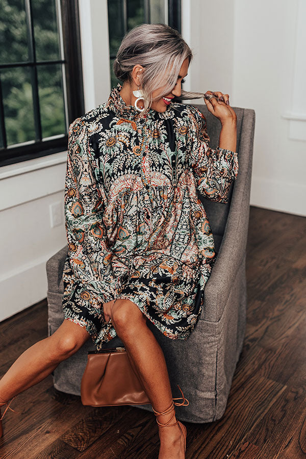 Happy Hour Fun Floral Shift Dress Image - 5