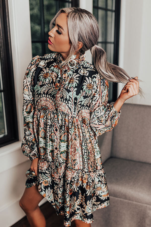 Happy Hour Fun Floral Shift Dress Image - 1