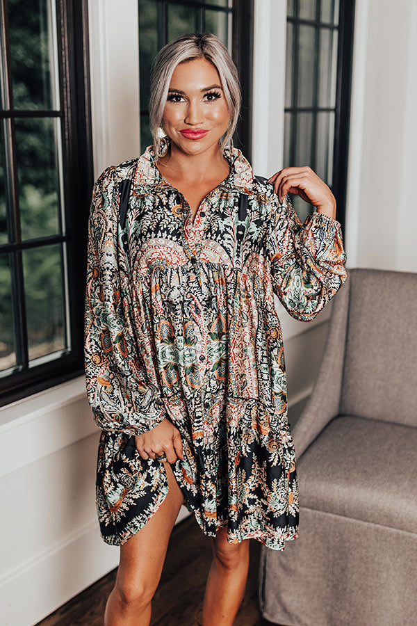 Happy Hour Fun Floral Shift Dress Image - 4