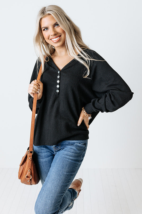 Mindful Matter Shift Top In Black Image - 1