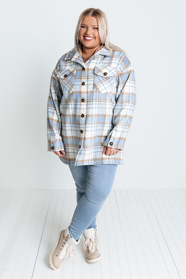 Dakota Views Plaid Jacket Curves Image - 5