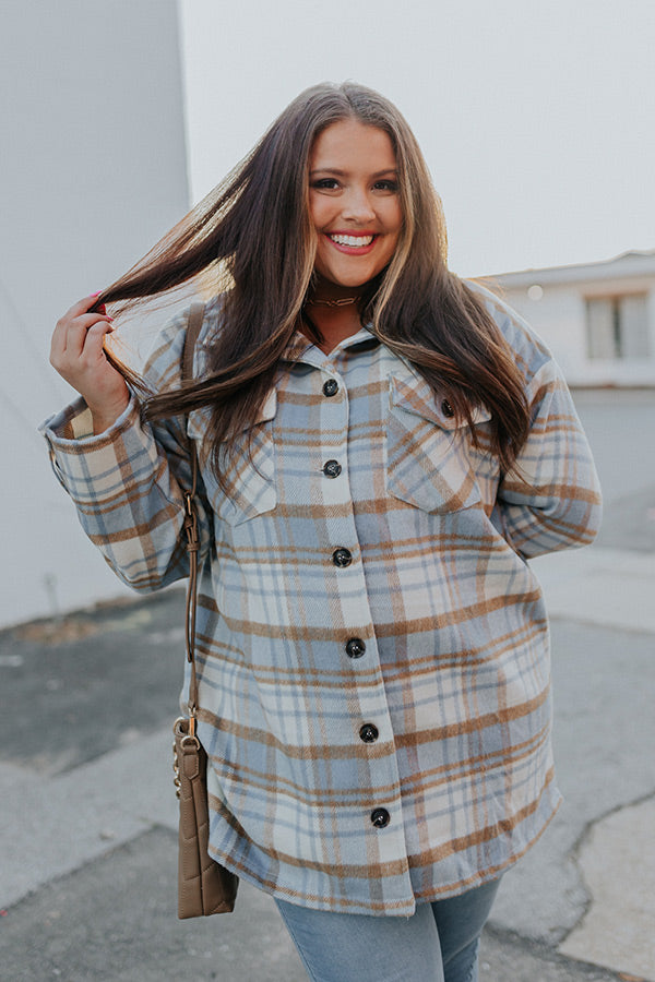 Dakota Views Plaid Jacket Curves Image - 1