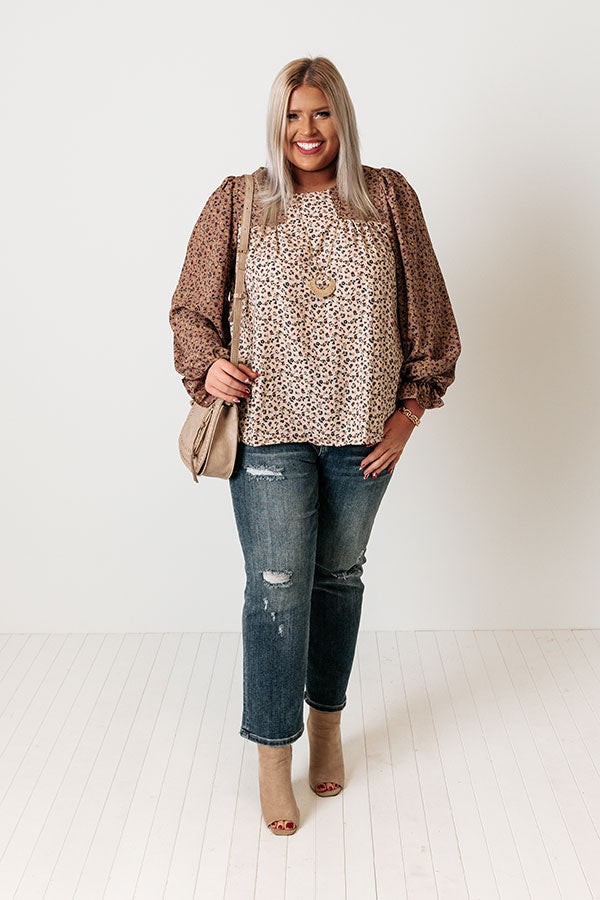 Count Your Blessings Floral Shift Top Curves Image - 2