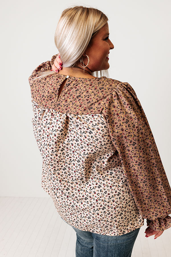 Count Your Blessings Floral Shift Top Curves Image - 5