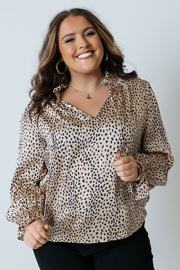 Hang Onto Love Leopard Shift Top Curves