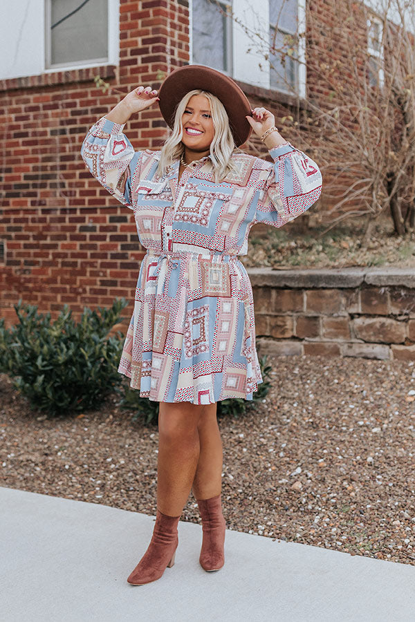 Glam Slam Dress in Airy Blue Curves Image - 5