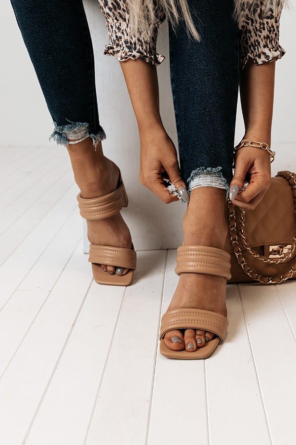 The Amina Faux Leather Heel Image - 2