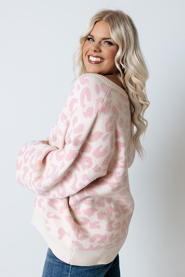 Snow Caps Leopard Sweater Curves Image - 4