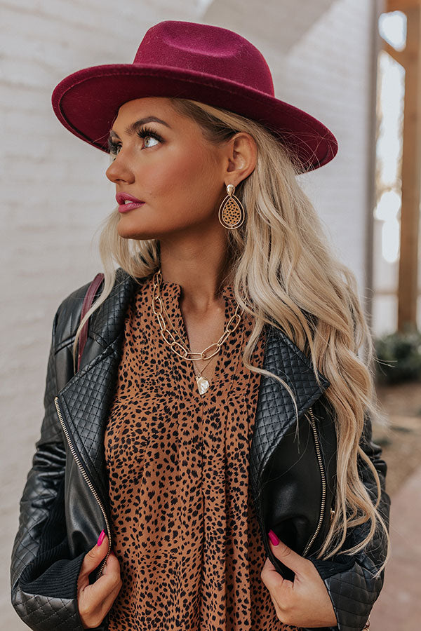 Every Night Is A New Adventure Earrings In Cheetah Print