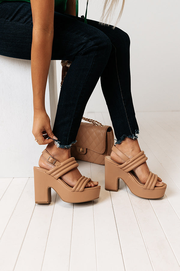 The Winona Faux Leather Platform Heel Image - 5