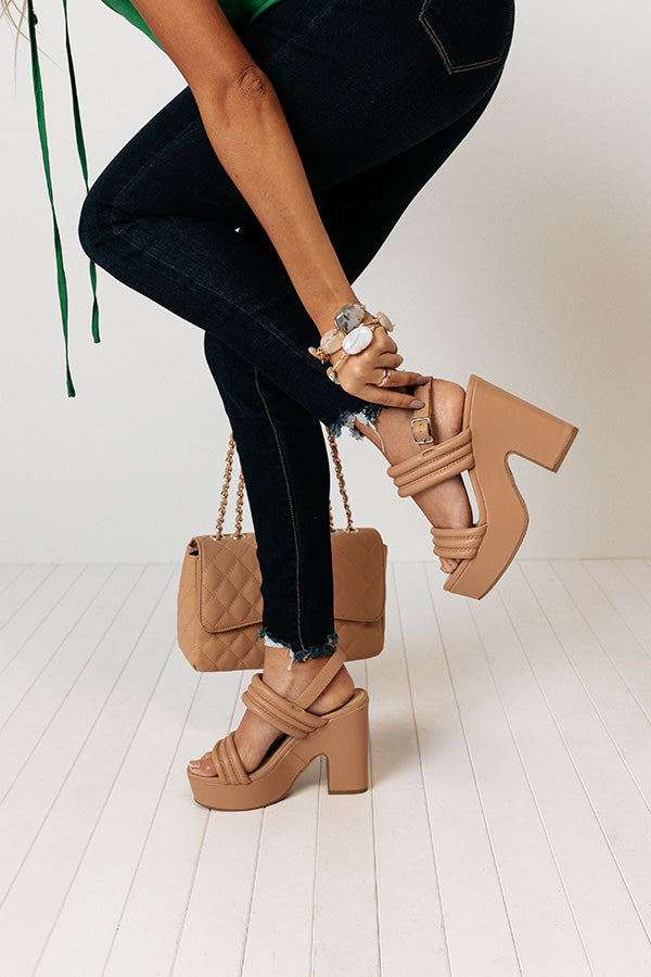 The Winona Faux Leather Platform Heel Image - 4